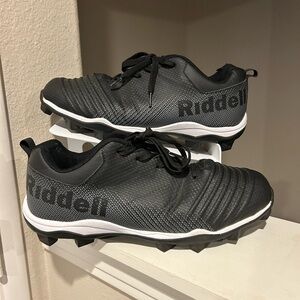Riddell Edge Low Football Cleat Men's Size 11.5 Black, 9461MBKWT